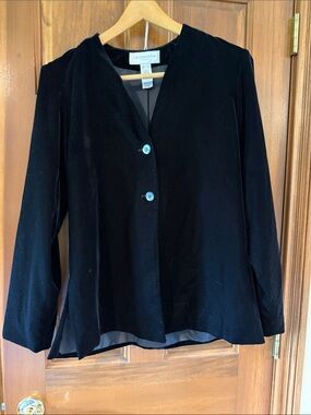 Liz Claiborne Black Velvet Blazer